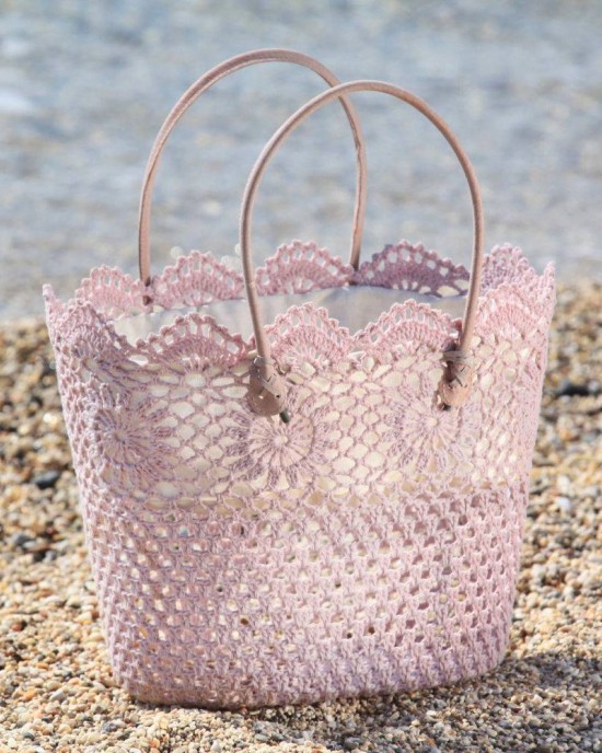 Elounda Rose Crochet Bag