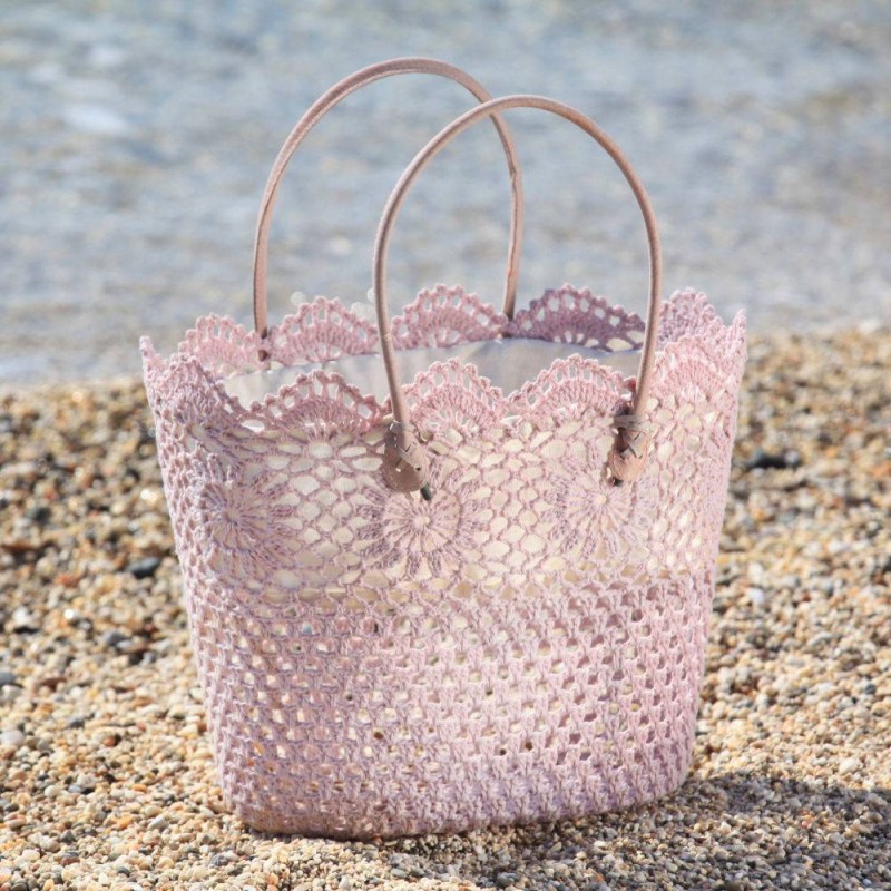 Elounda Rose Crochet Bag