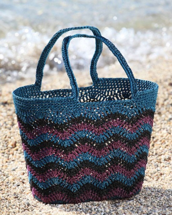 Santorini Teal Green Crochet Bag
