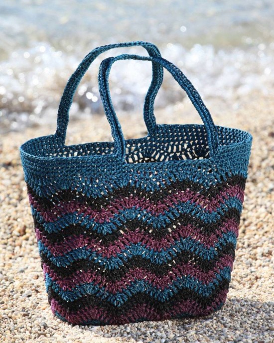 Santorini Teal Green Crochet Bag