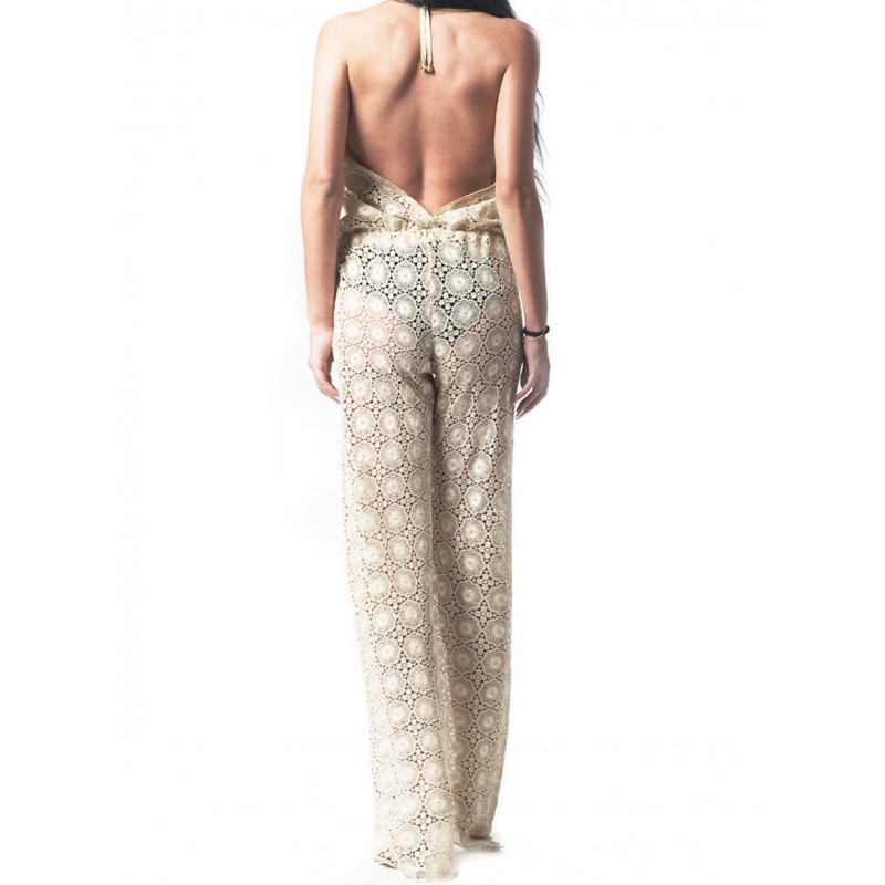 Melanie Gold Lace Jumpsuit